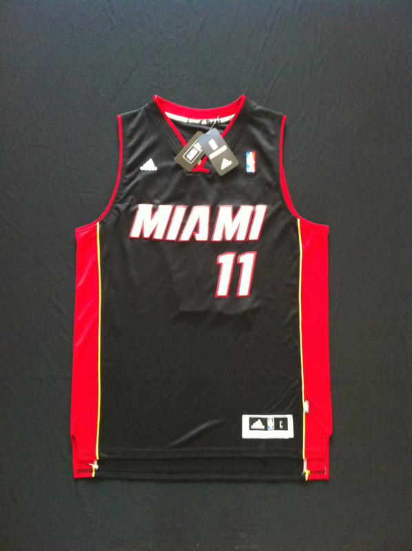 NBA Miami Heat 11 Chris Andersen New Revolution 30 Swingman Road Black Jersey